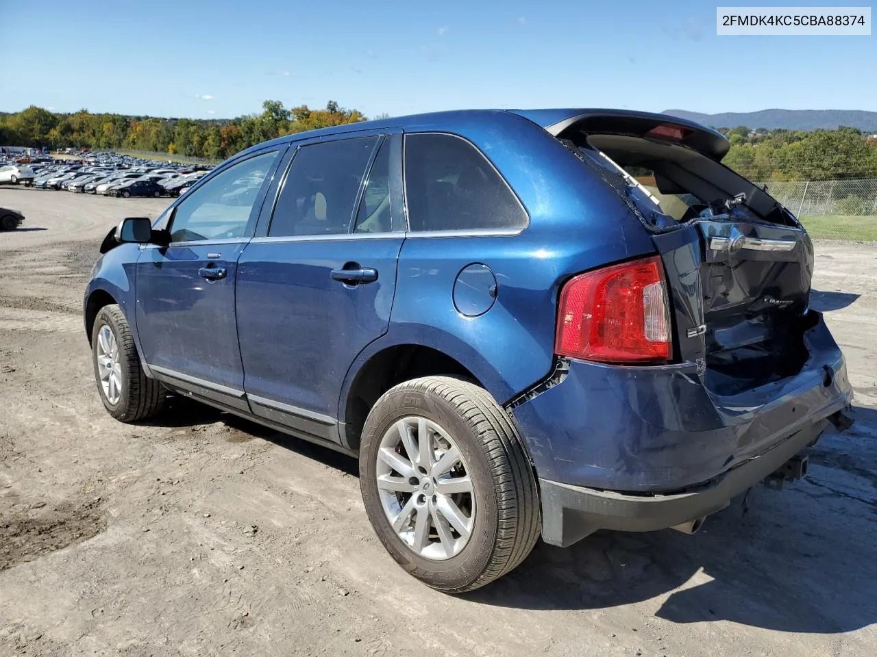 2012 Ford Edge Limited VIN: 2FMDK4KC5CBA88374 Lot: 75673074