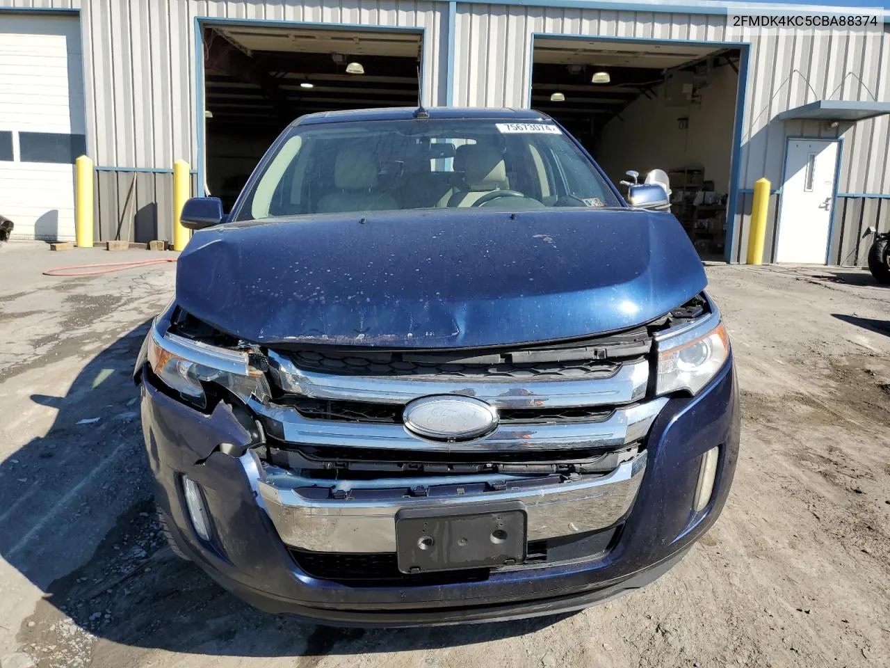 2012 Ford Edge Limited VIN: 2FMDK4KC5CBA88374 Lot: 75673074