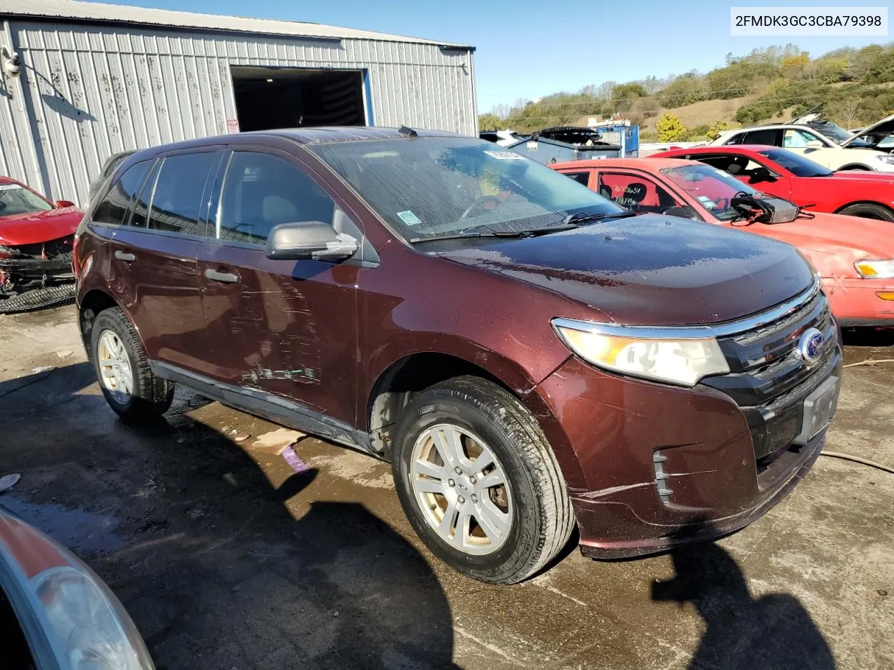 2012 Ford Edge Se VIN: 2FMDK3GC3CBA79398 Lot: 76959134