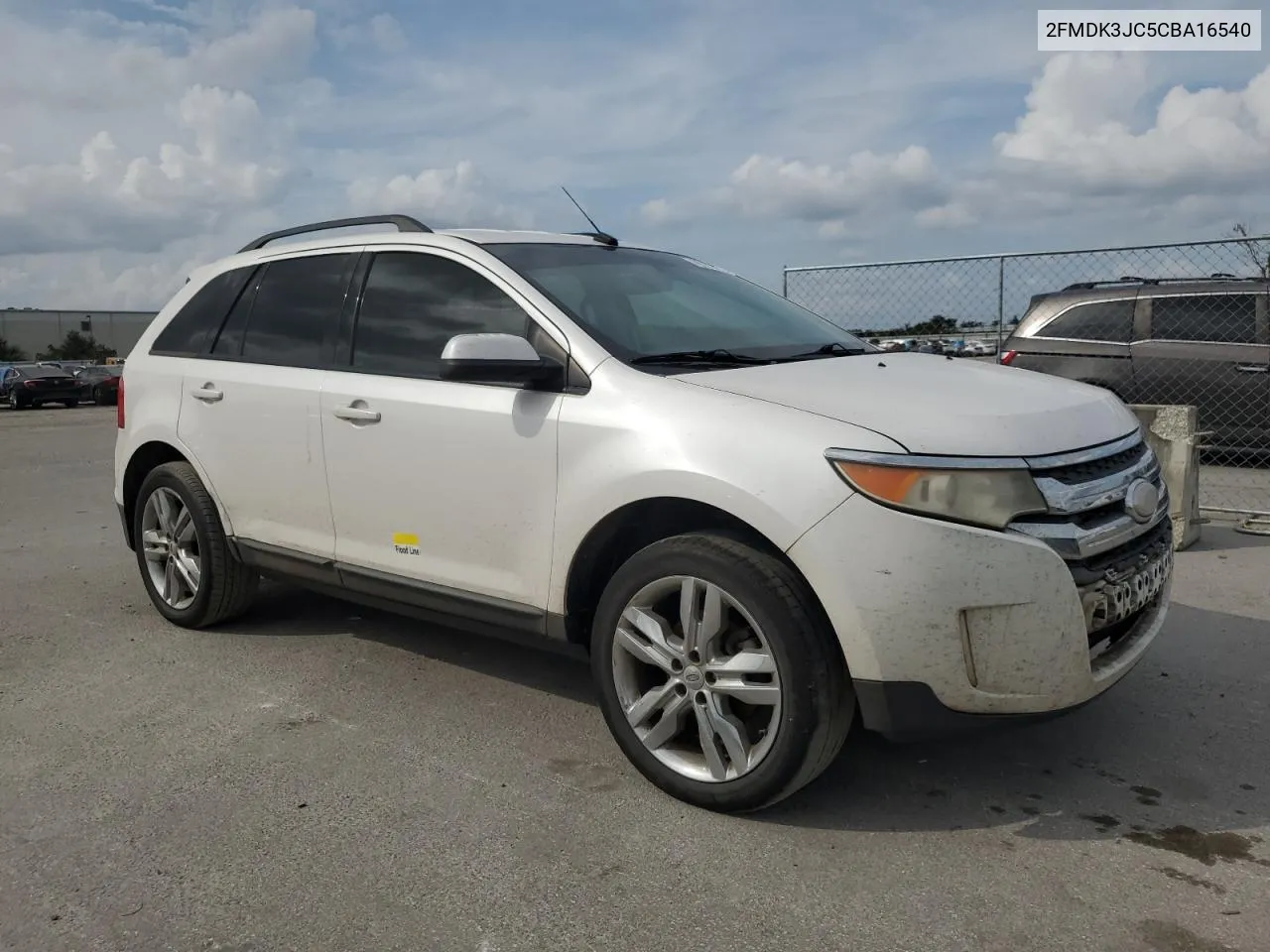 2012 Ford Edge Sel VIN: 2FMDK3JC5CBA16540 Lot: 78122424