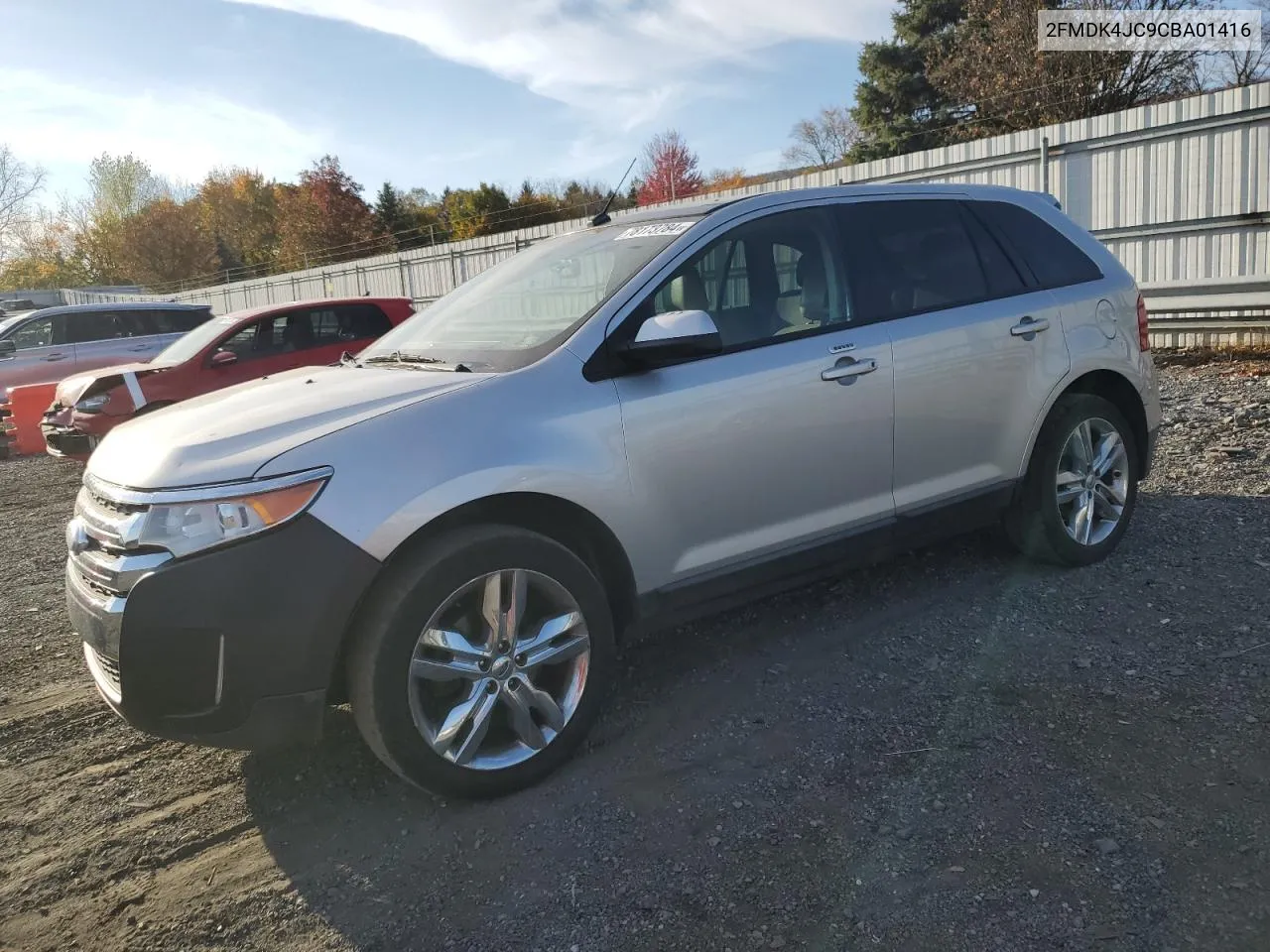 2012 Ford Edge Sel VIN: 2FMDK4JC9CBA01416 Lot: 78173784