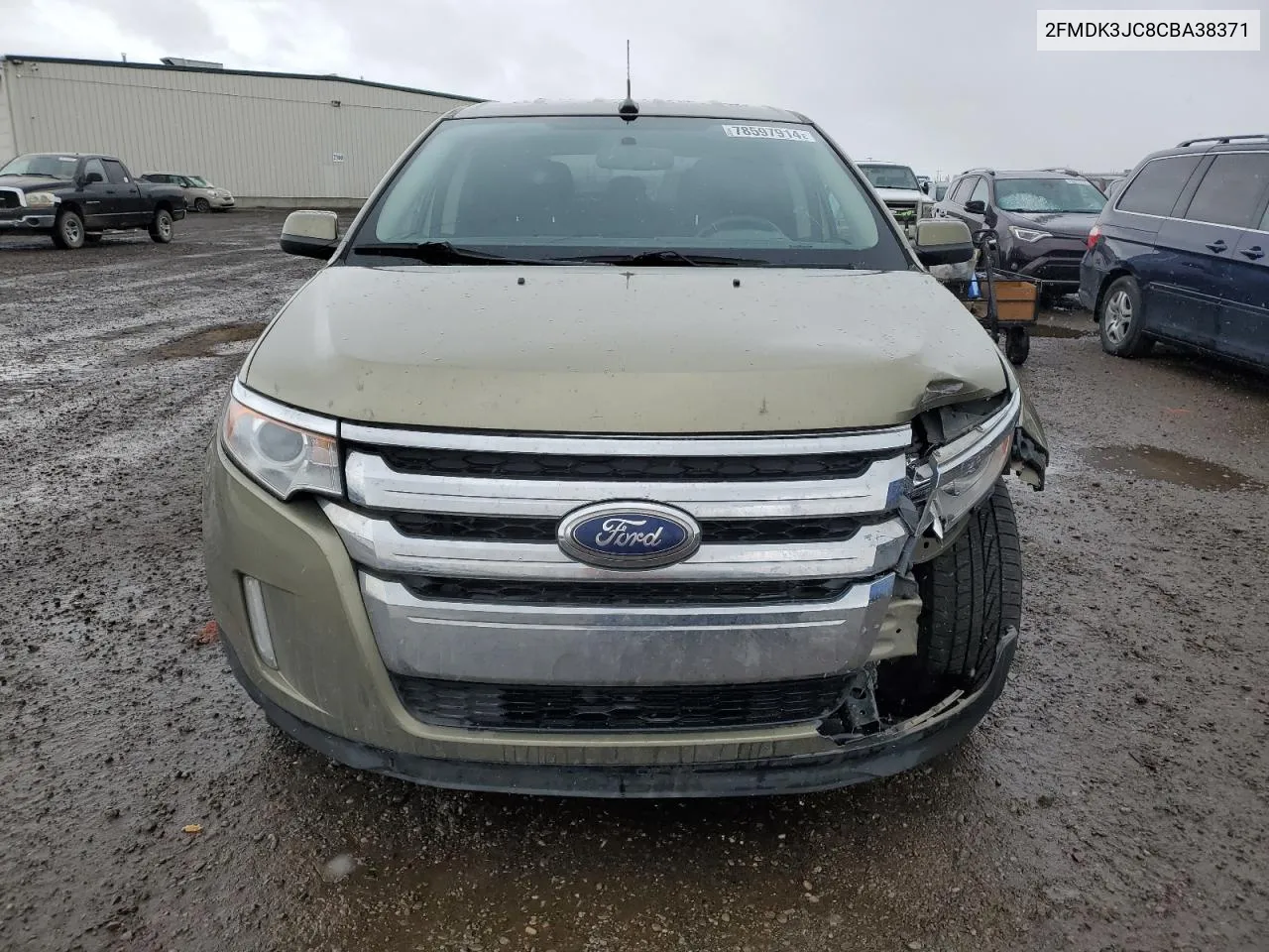 2012 Ford Edge Sel VIN: 2FMDK3JC8CBA38371 Lot: 78597914