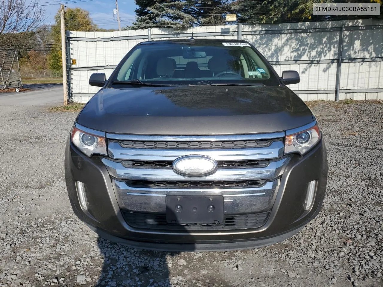 2012 Ford Edge Sel VIN: 2FMDK4JC3CBA55181 Lot: 78634604