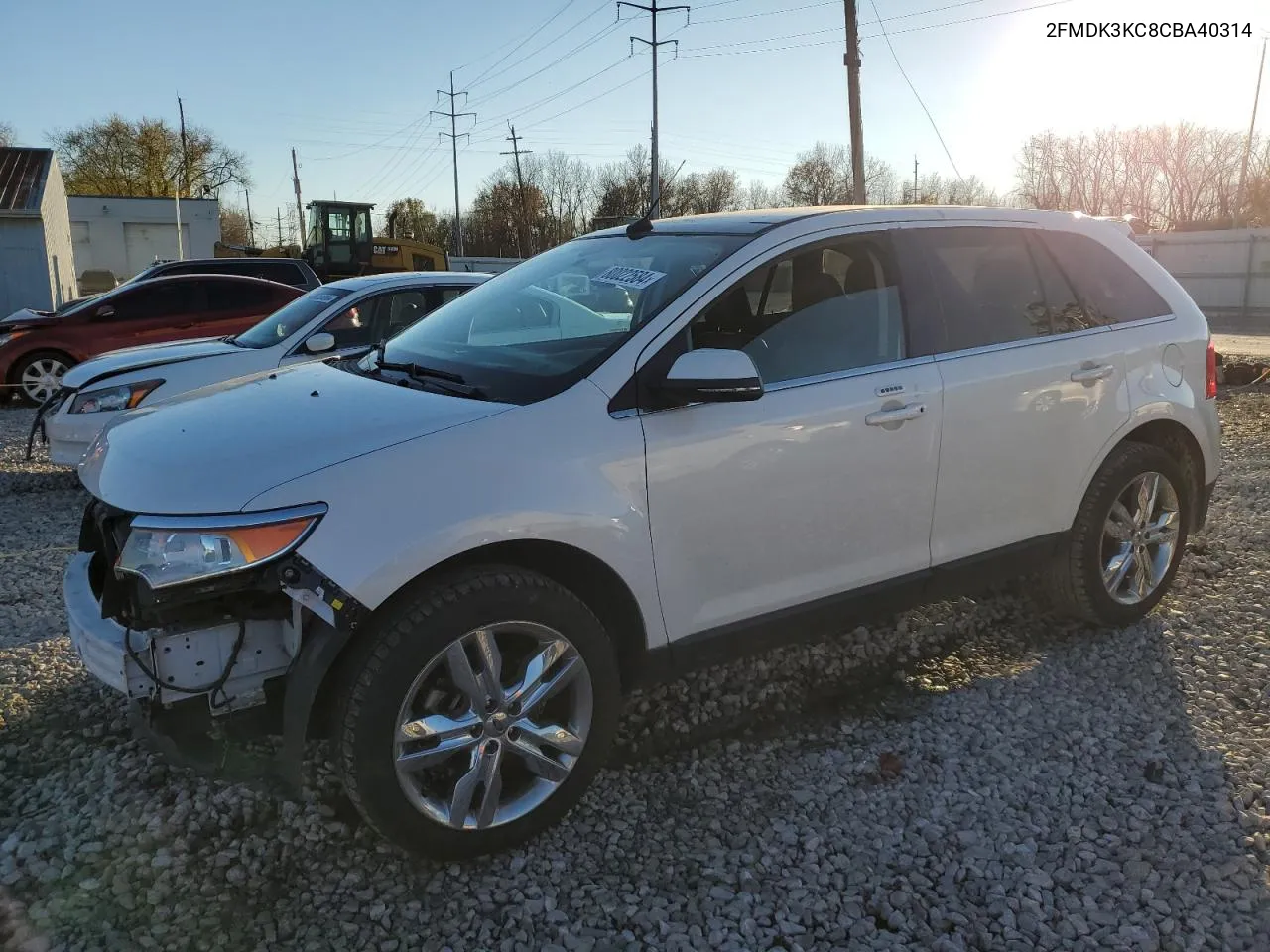 2012 Ford Edge Limited VIN: 2FMDK3KC8CBA40314 Lot: 80022584