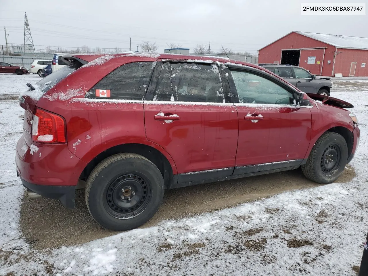 2013 Ford Edge Limited VIN: 2FMDK3KC5DBA87947 Lot: 42888504