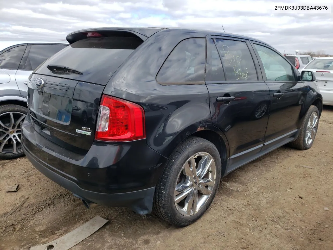 2013 Ford Edge Sel VIN: 2FMDK3J93DBA43676 Lot: 47180184