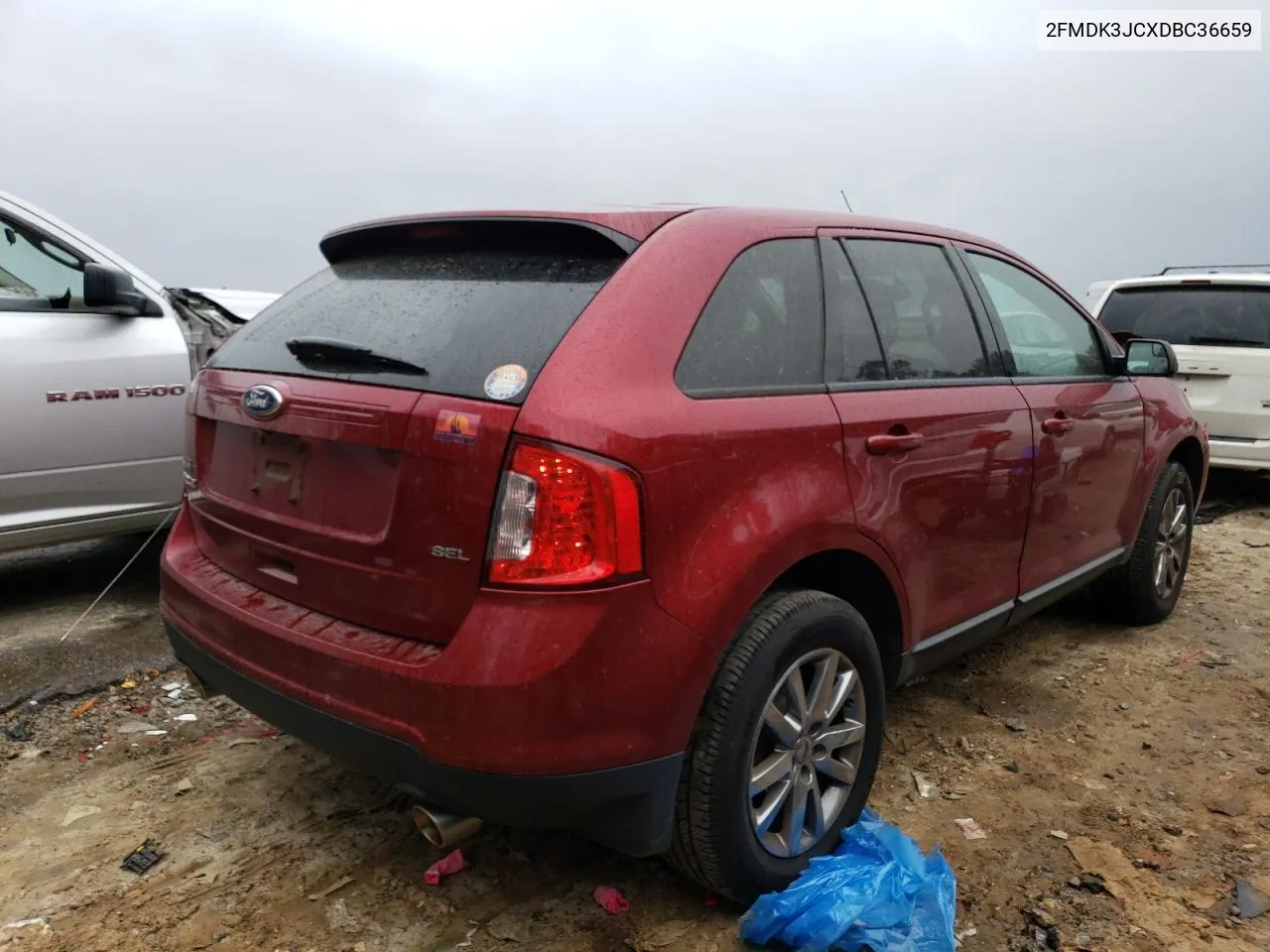 2013 Ford Edge Sel VIN: 2FMDK3JCXDBC36659 Lot: 54134694