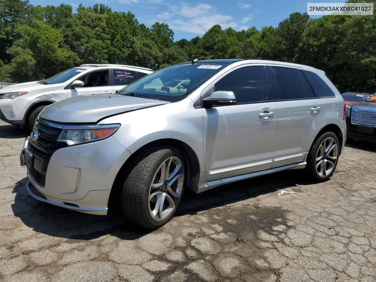 2013 Ford Edge Sport VIN: 2FMDK3AKXDBC41027 Lot: 60105274