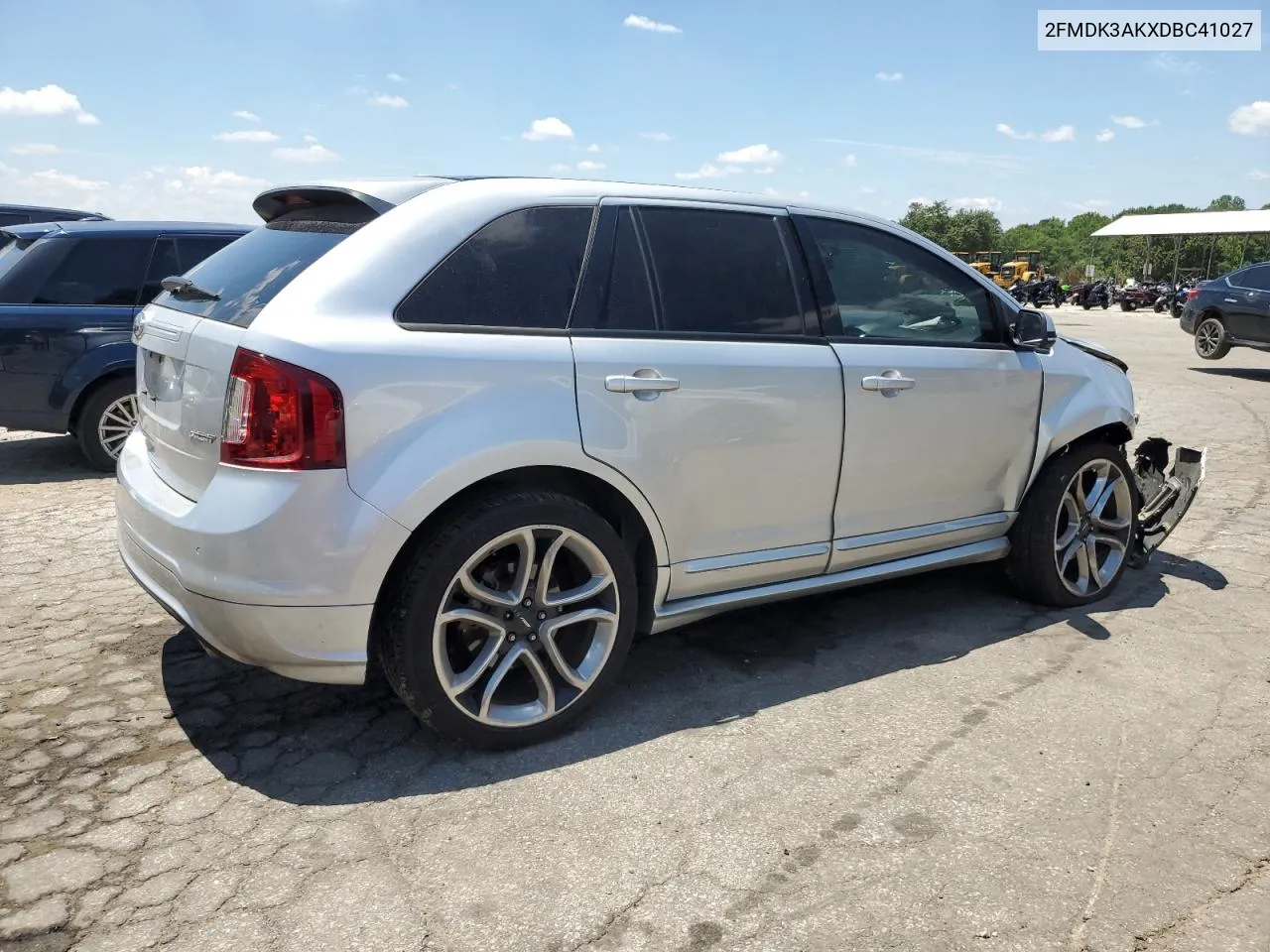 2013 Ford Edge Sport VIN: 2FMDK3AKXDBC41027 Lot: 60105274