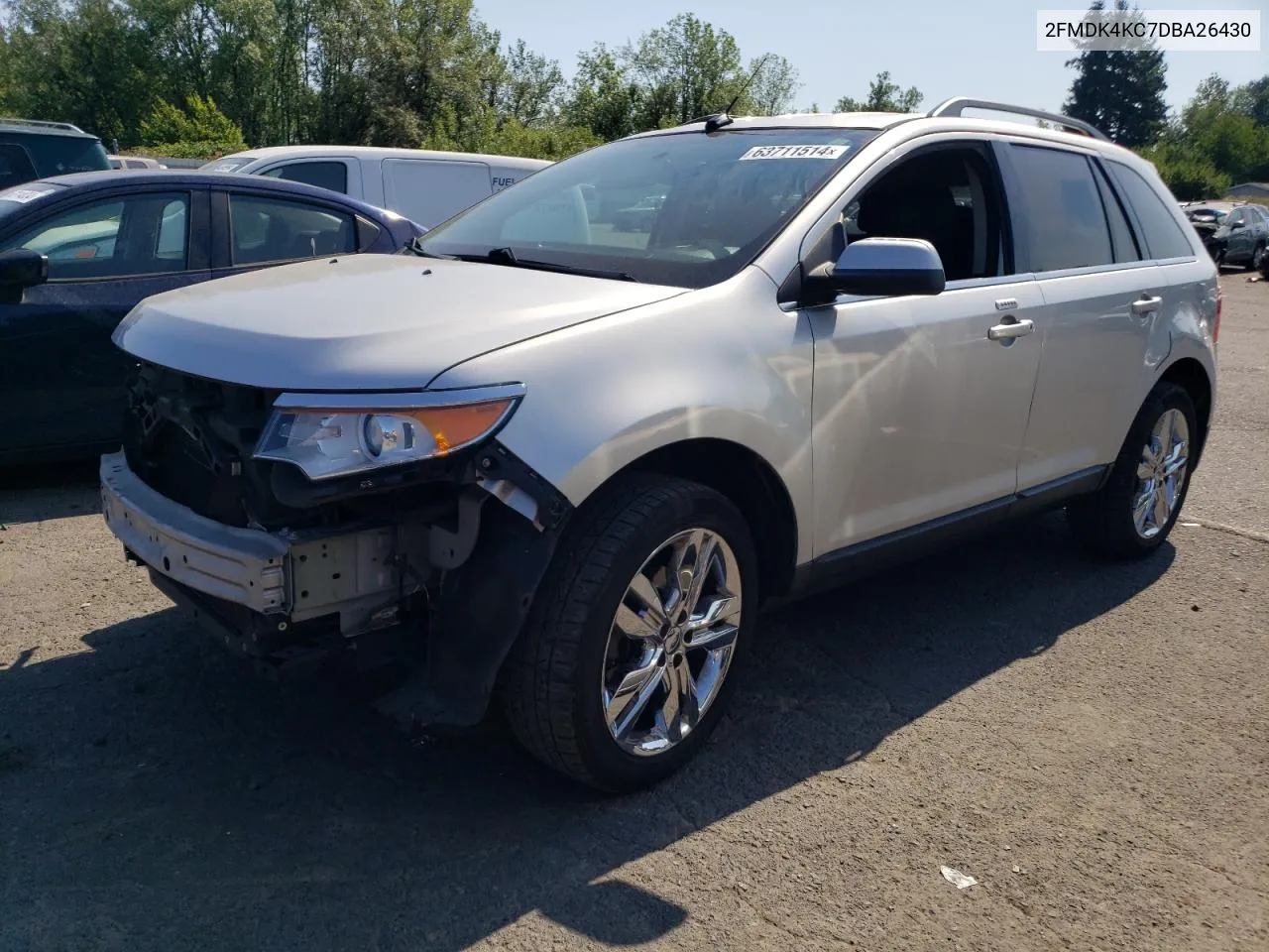 2013 Ford Edge Limited VIN: 2FMDK4KC7DBA26430 Lot: 63711514