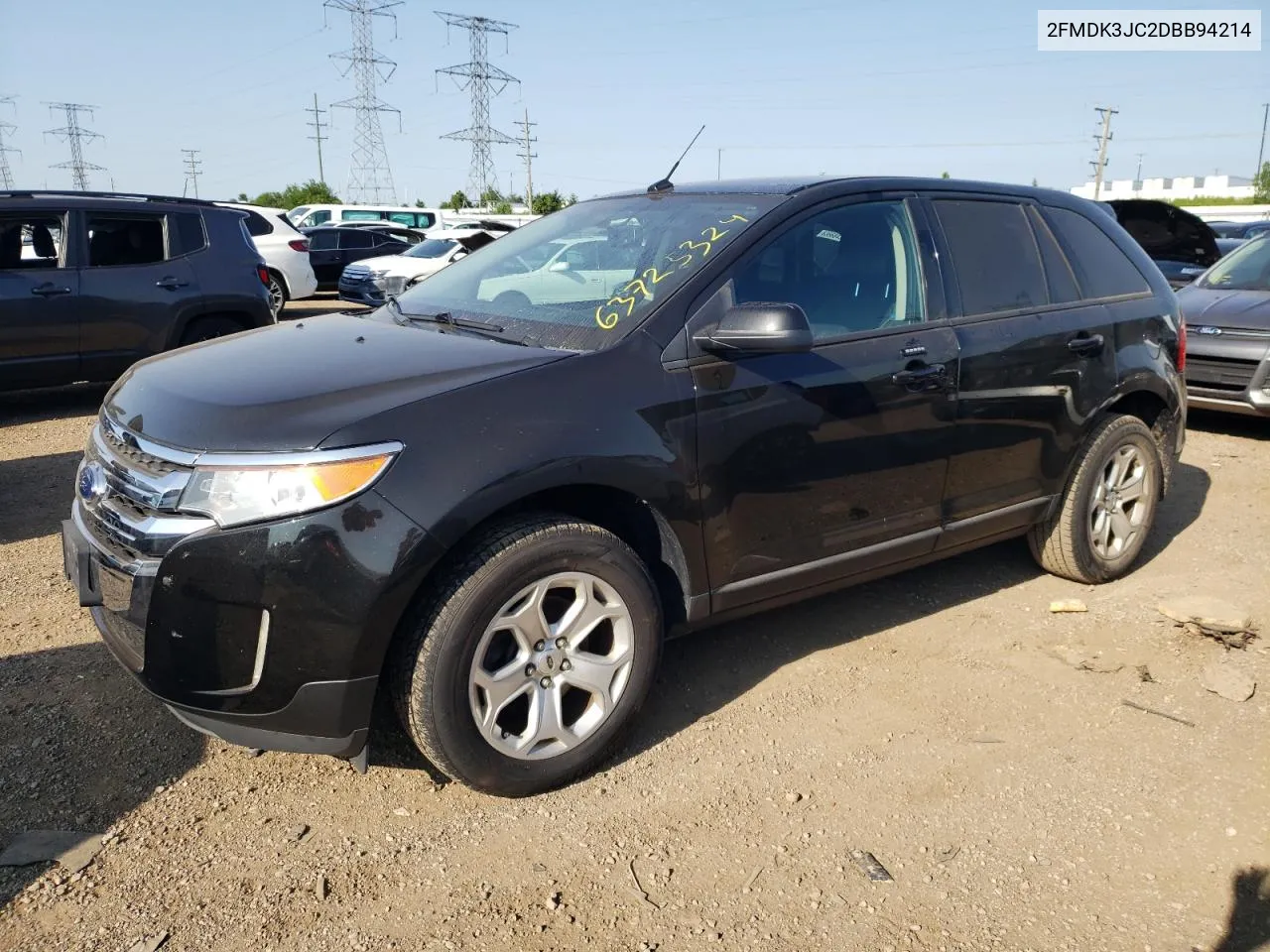 2013 Ford Edge Sel VIN: 2FMDK3JC2DBB94214 Lot: 63725324