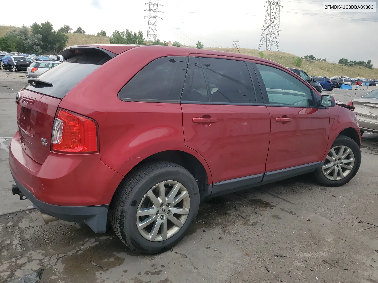 2013 Ford Edge Sel VIN: 2FMDK4JC3DBA89803 Lot: 63925984