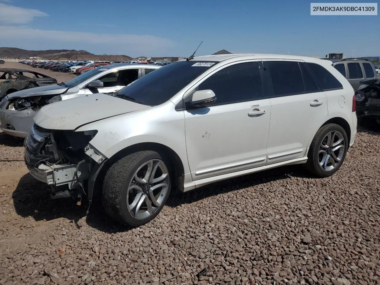 2013 Ford Edge Sport VIN: 2FMDK3AK9DBC41309 Lot: 66378124