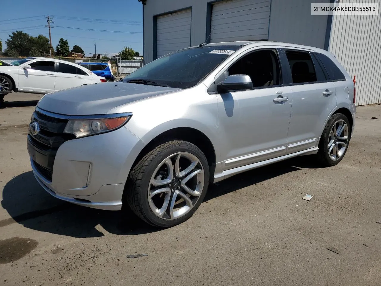 2013 Ford Edge Sport VIN: 2FMDK4AK8DBB55513 Lot: 68292914