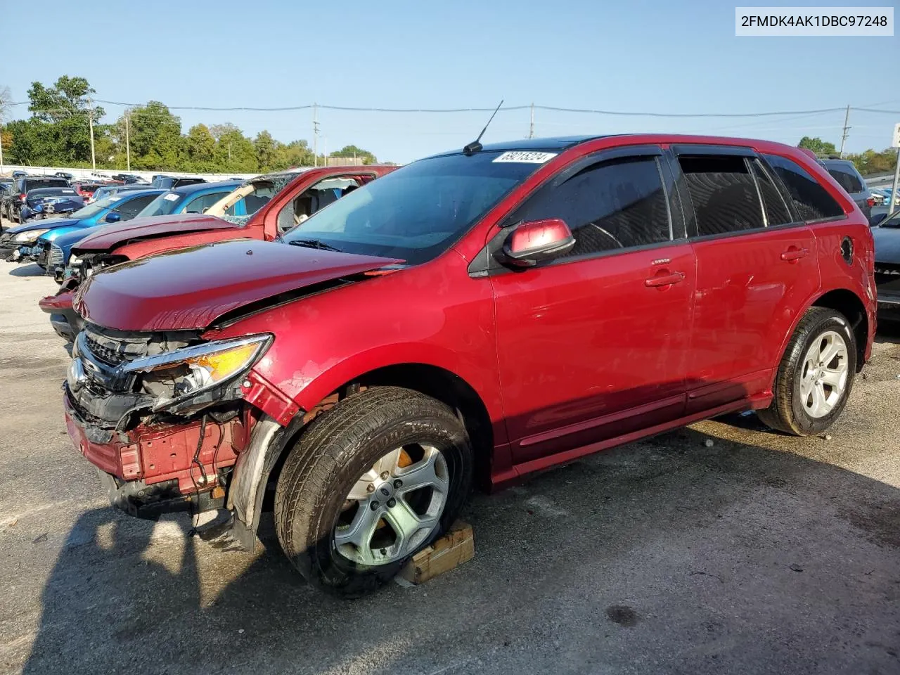 2013 Ford Edge Sport VIN: 2FMDK4AK1DBC97248 Lot: 69215224