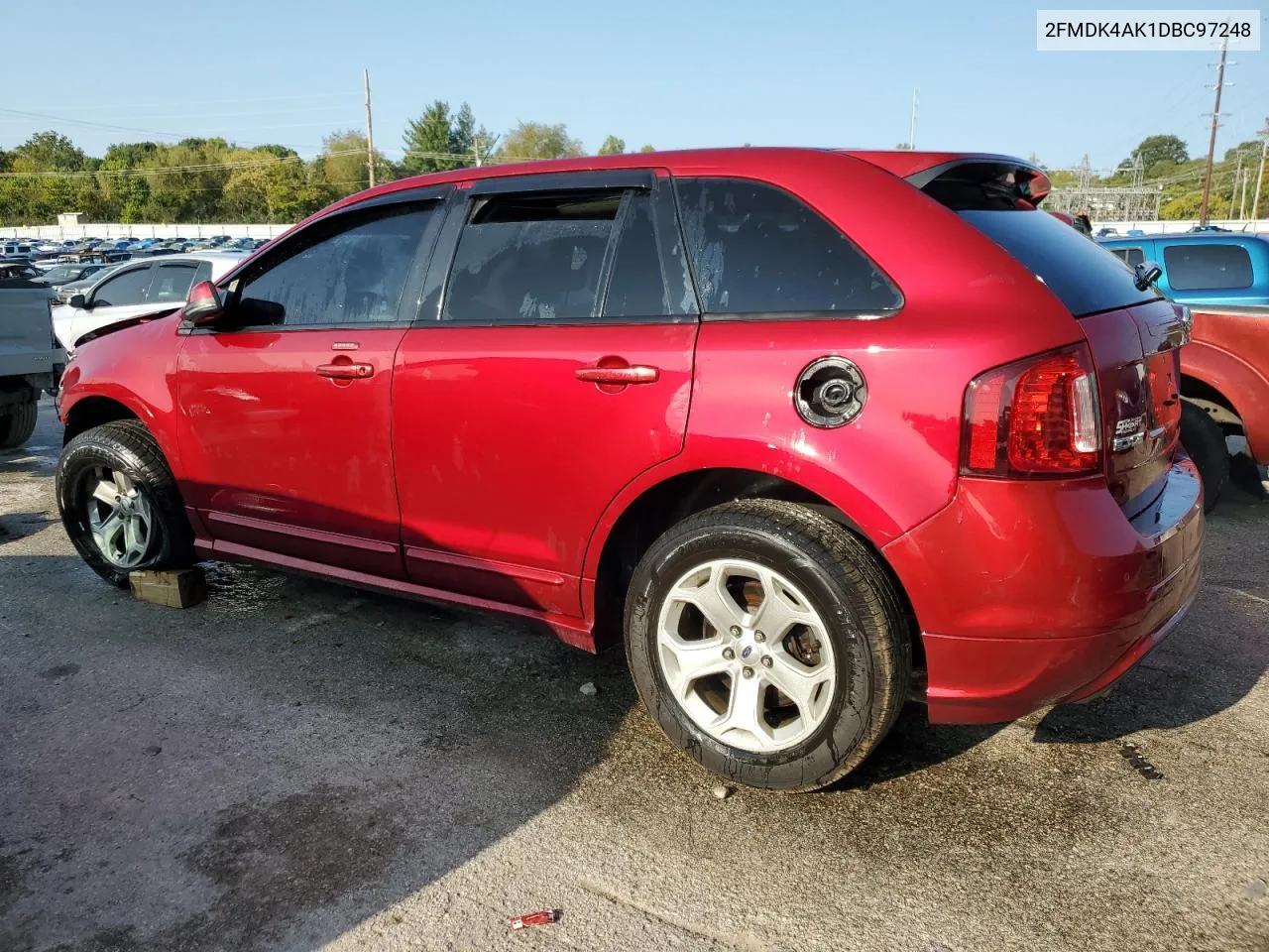 2013 Ford Edge Sport VIN: 2FMDK4AK1DBC97248 Lot: 69215224