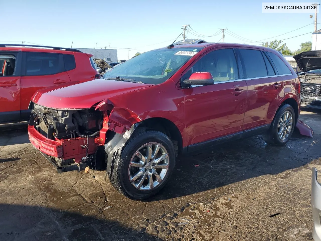 2013 Ford Edge Limited VIN: 2FMDK3KC4DBA04136 Lot: 69982194