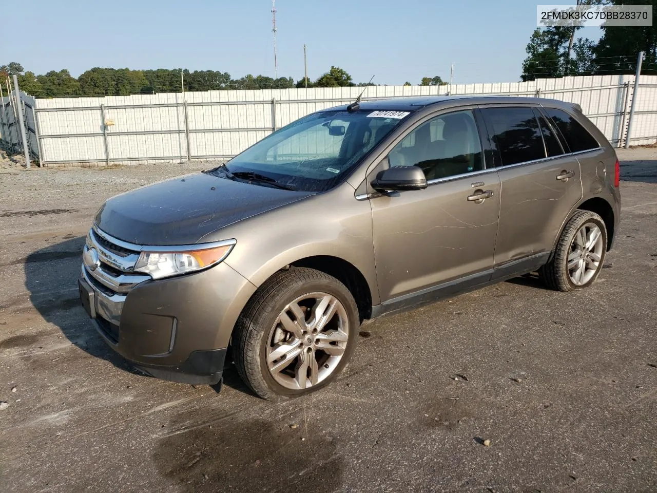 2013 Ford Edge Limited VIN: 2FMDK3KC7DBB28370 Lot: 70741974