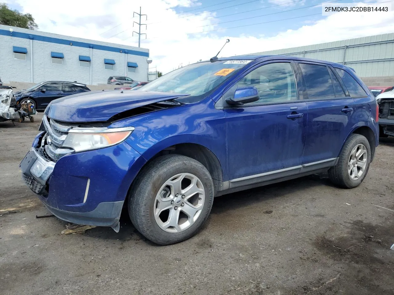 2013 Ford Edge Sel VIN: 2FMDK3JC2DBB14443 Lot: 71577364