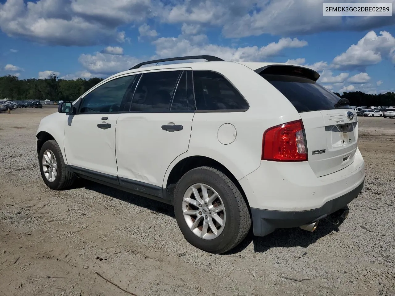 2013 Ford Edge Se VIN: 2FMDK3GC2DBE02289 Lot: 71810764