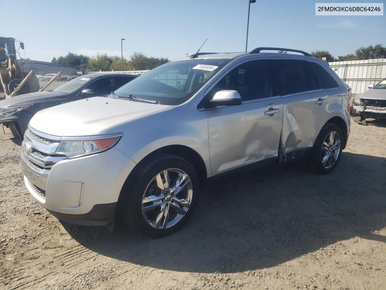 2013 Ford Edge Limited VIN: 2FMDK3KC6DBC64246 Lot: 71853494