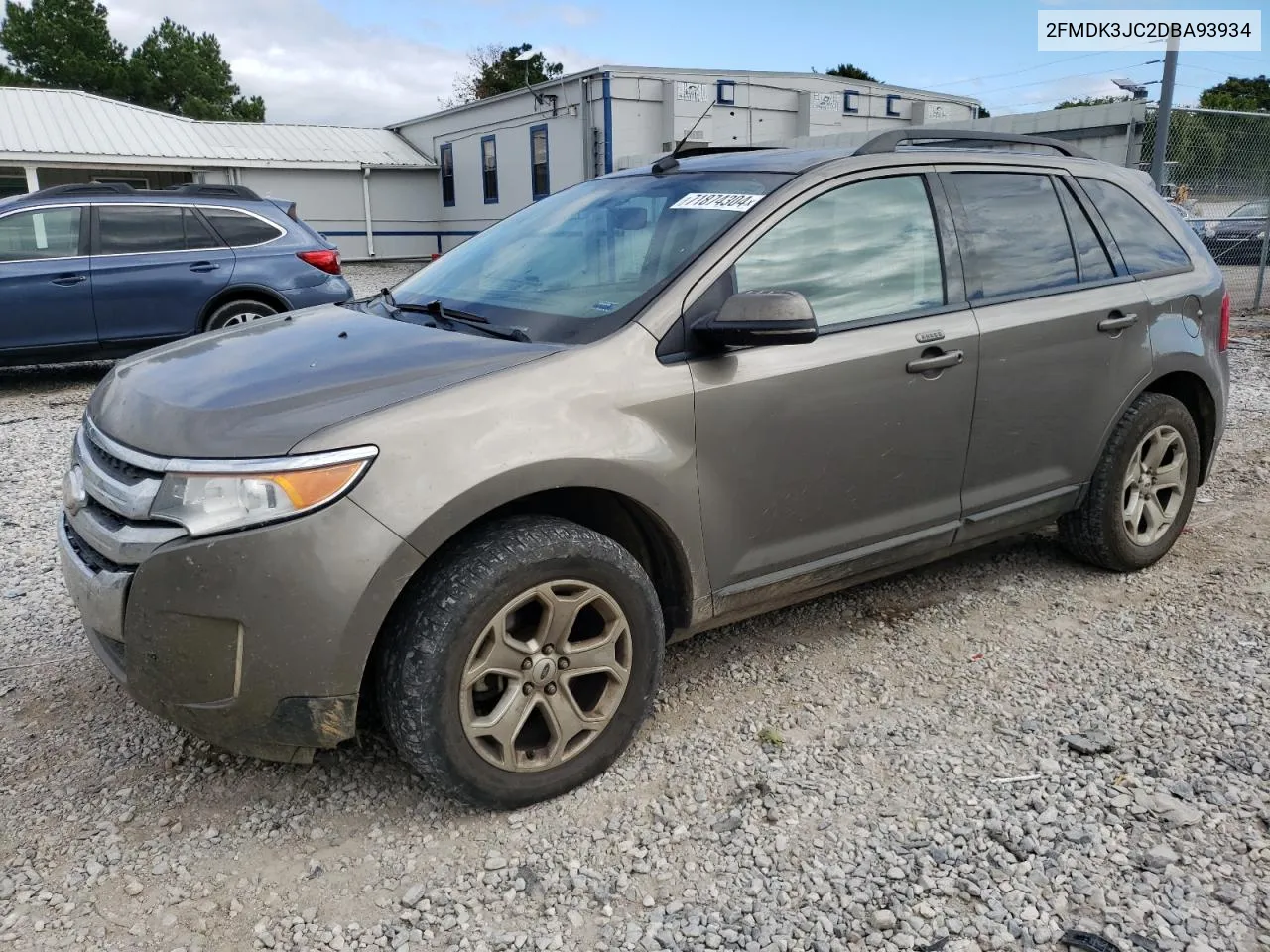 2013 Ford Edge Sel VIN: 2FMDK3JC2DBA93934 Lot: 71874304