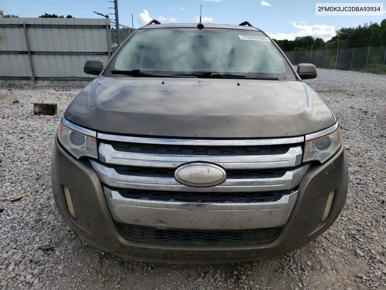 2013 Ford Edge Sel VIN: 2FMDK3JC2DBA93934 Lot: 71874304