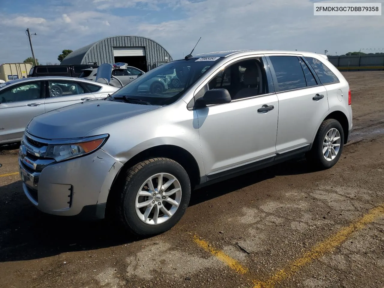 2013 Ford Edge Se VIN: 2FMDK3GC7DBB79358 Lot: 72065464