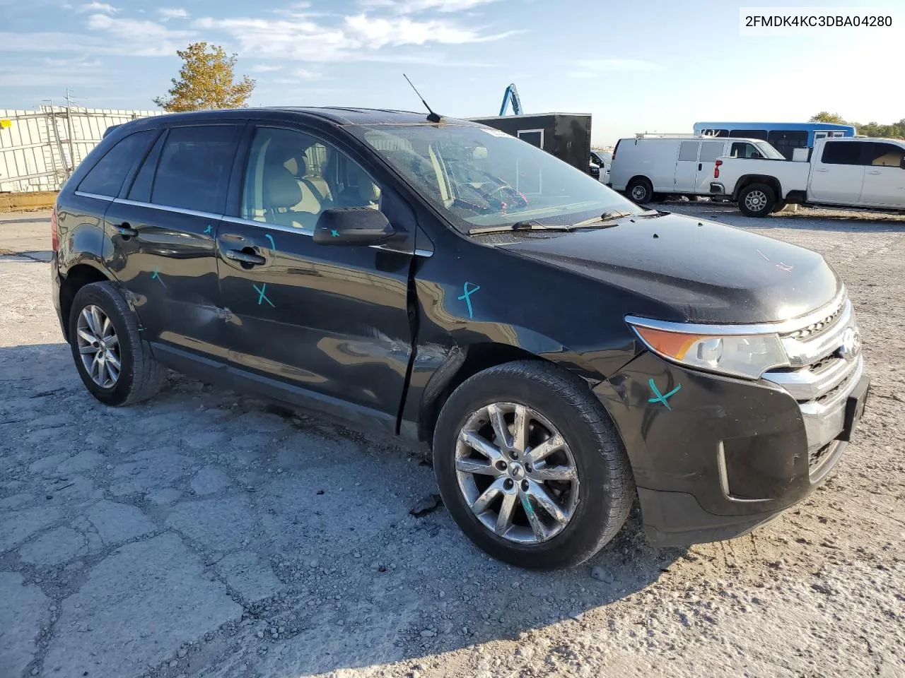 2013 Ford Edge Limited VIN: 2FMDK4KC3DBA04280 Lot: 72203484