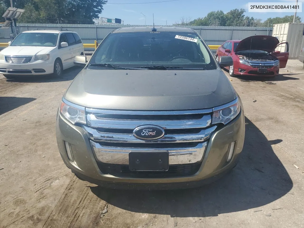 2013 Ford Edge Limited VIN: 2FMDK3KC8DBA41481 Lot: 72206734