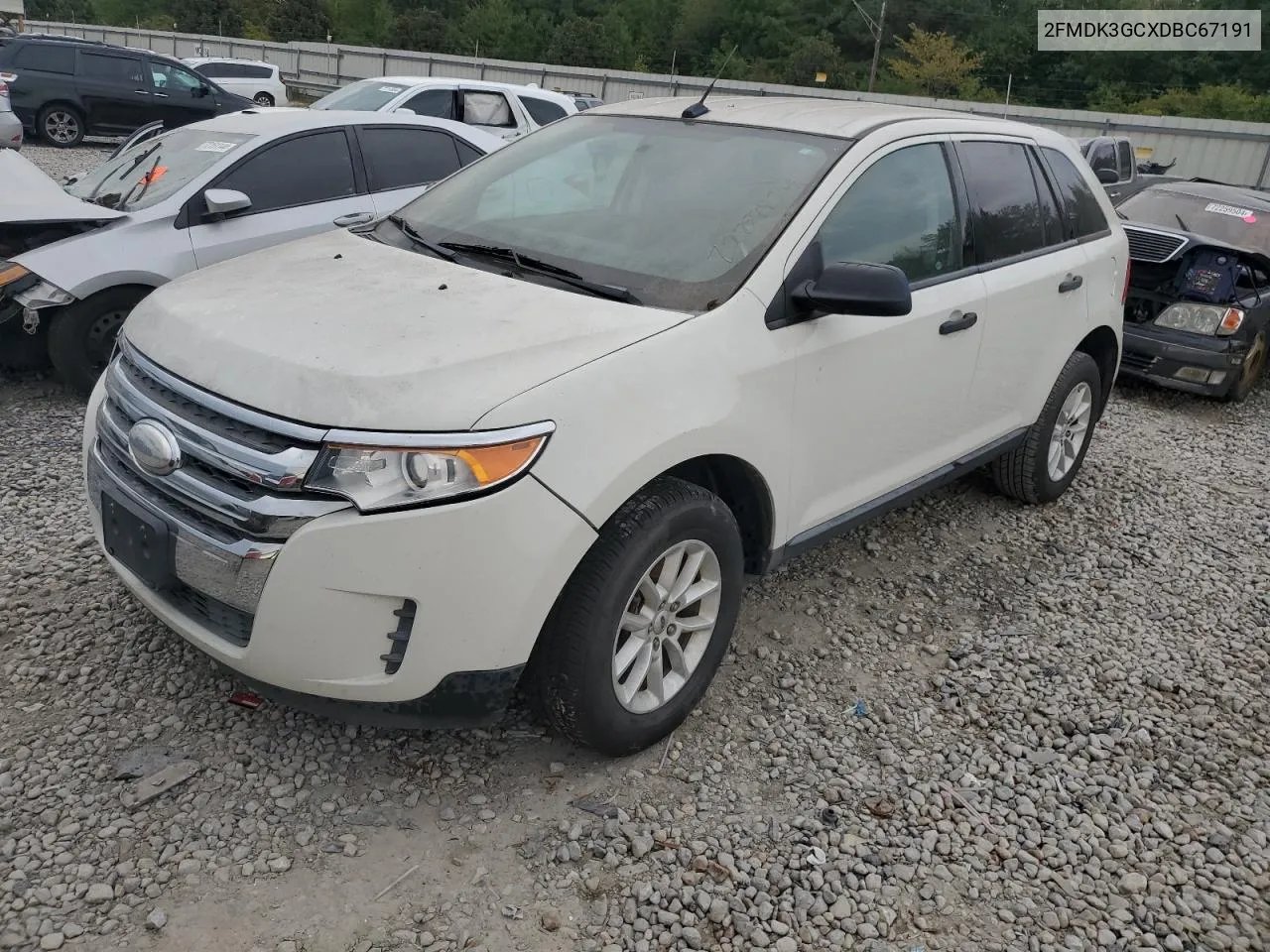 2013 Ford Edge Se VIN: 2FMDK3GCXDBC67191 Lot: 72759474