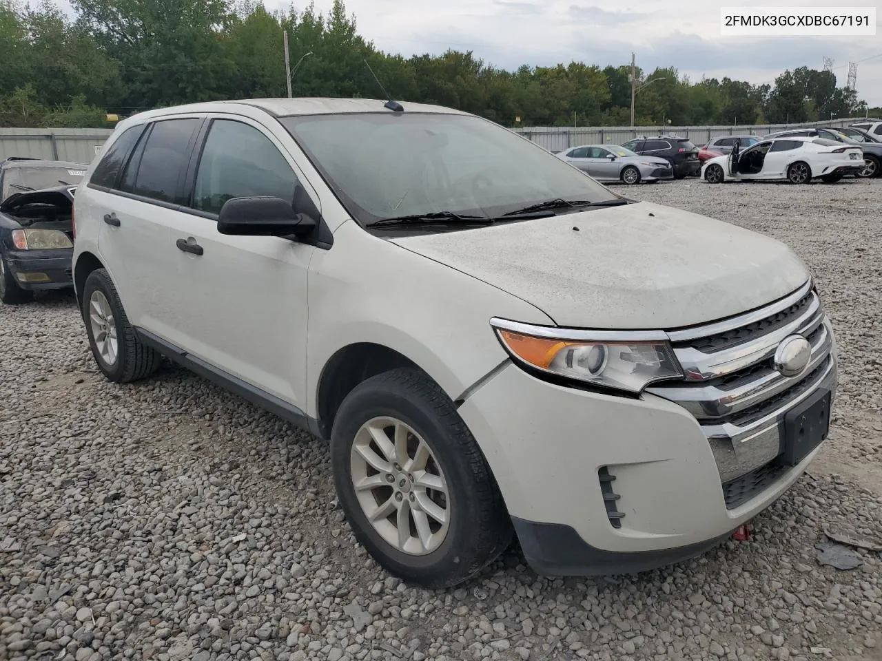 2013 Ford Edge Se VIN: 2FMDK3GCXDBC67191 Lot: 72759474