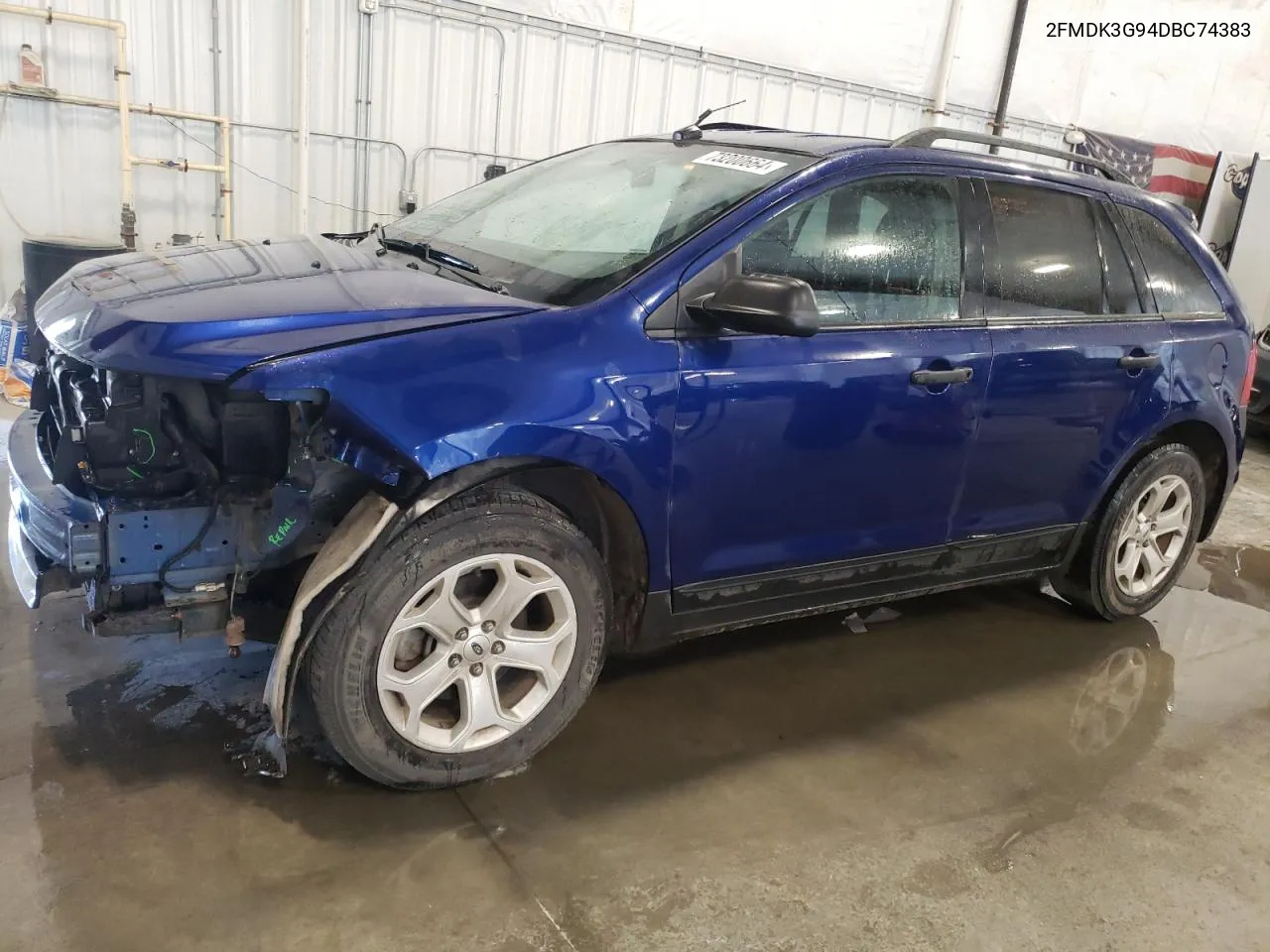 2013 Ford Edge Se VIN: 2FMDK3G94DBC74383 Lot: 73200664