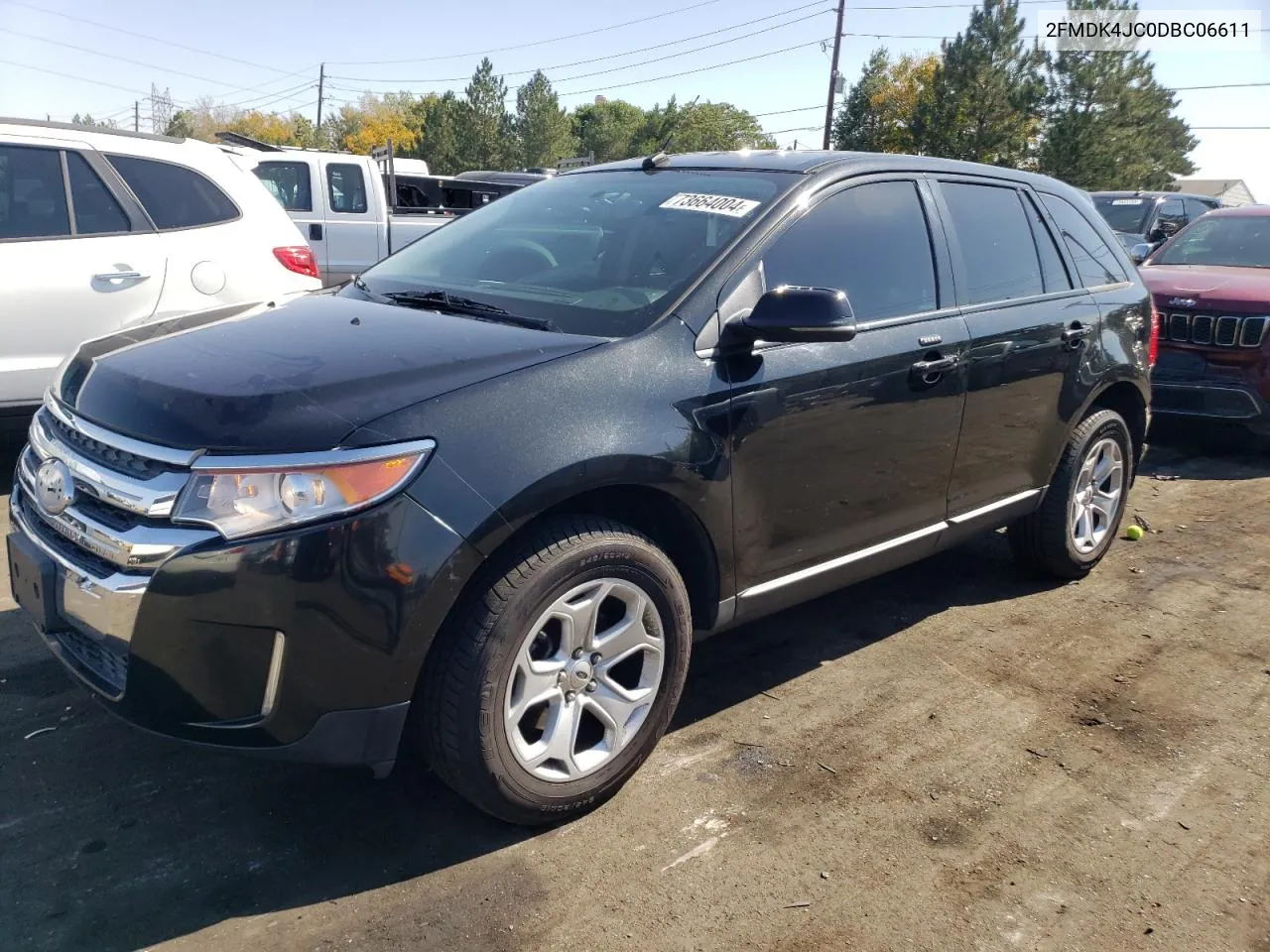 2013 Ford Edge Sel VIN: 2FMDK4JC0DBC06611 Lot: 73664004