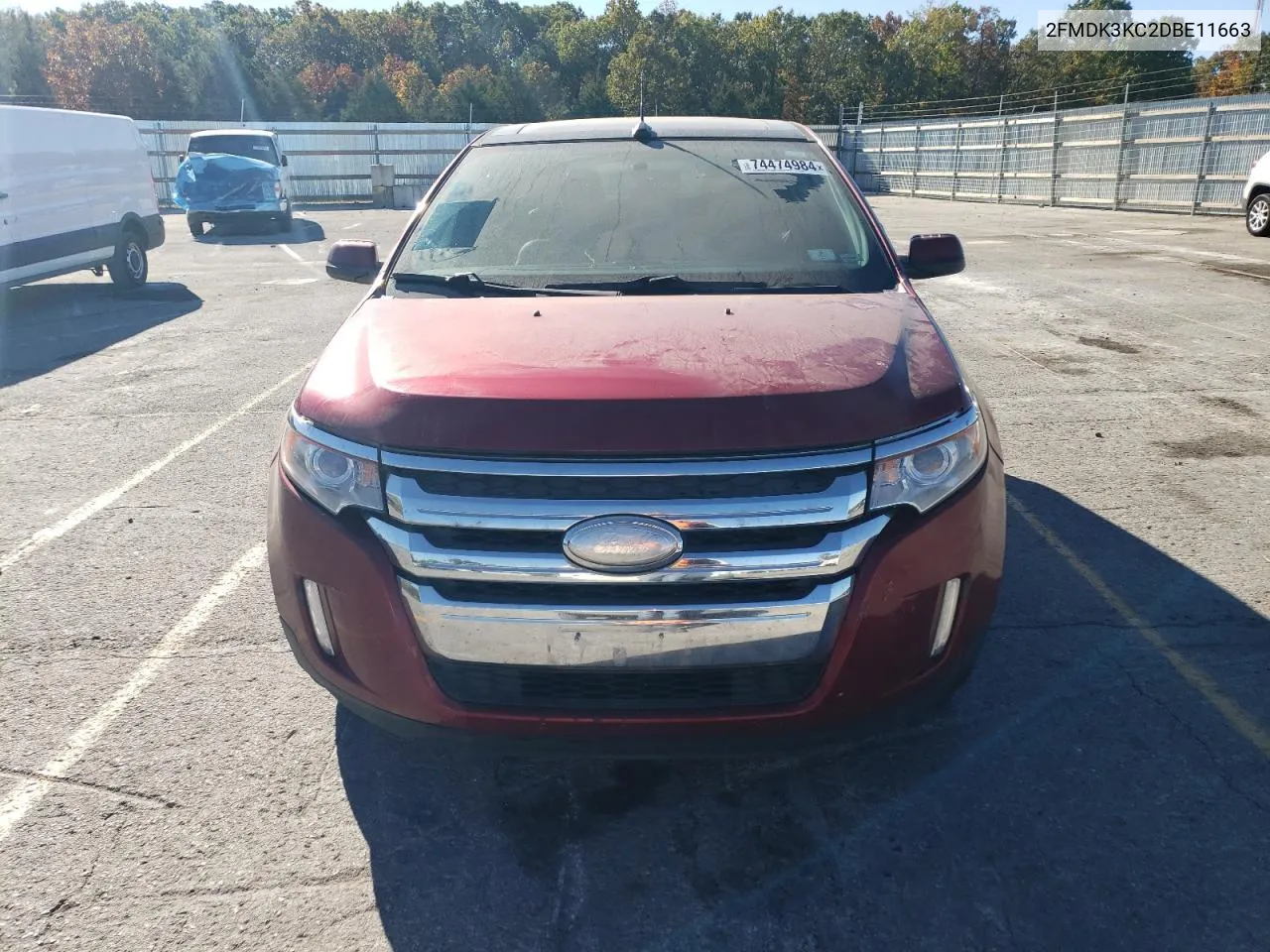 2013 Ford Edge Limited VIN: 2FMDK3KC2DBE11663 Lot: 74474984