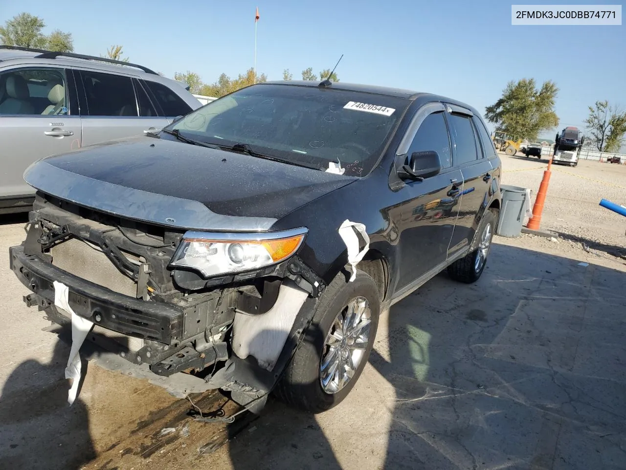 2013 Ford Edge Sel VIN: 2FMDK3JC0DBB74771 Lot: 74820544