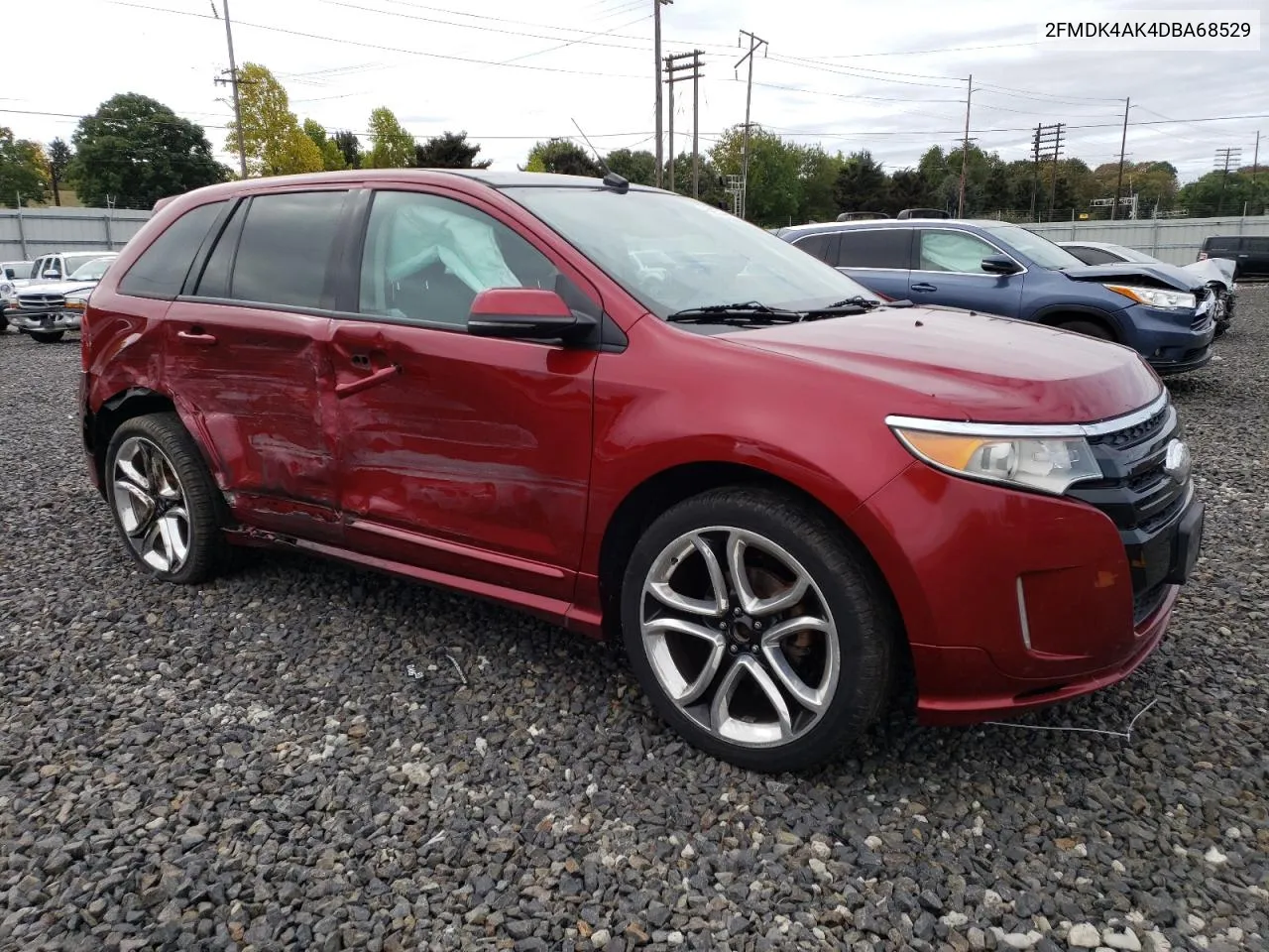 2013 Ford Edge Sport VIN: 2FMDK4AK4DBA68529 Lot: 75025314