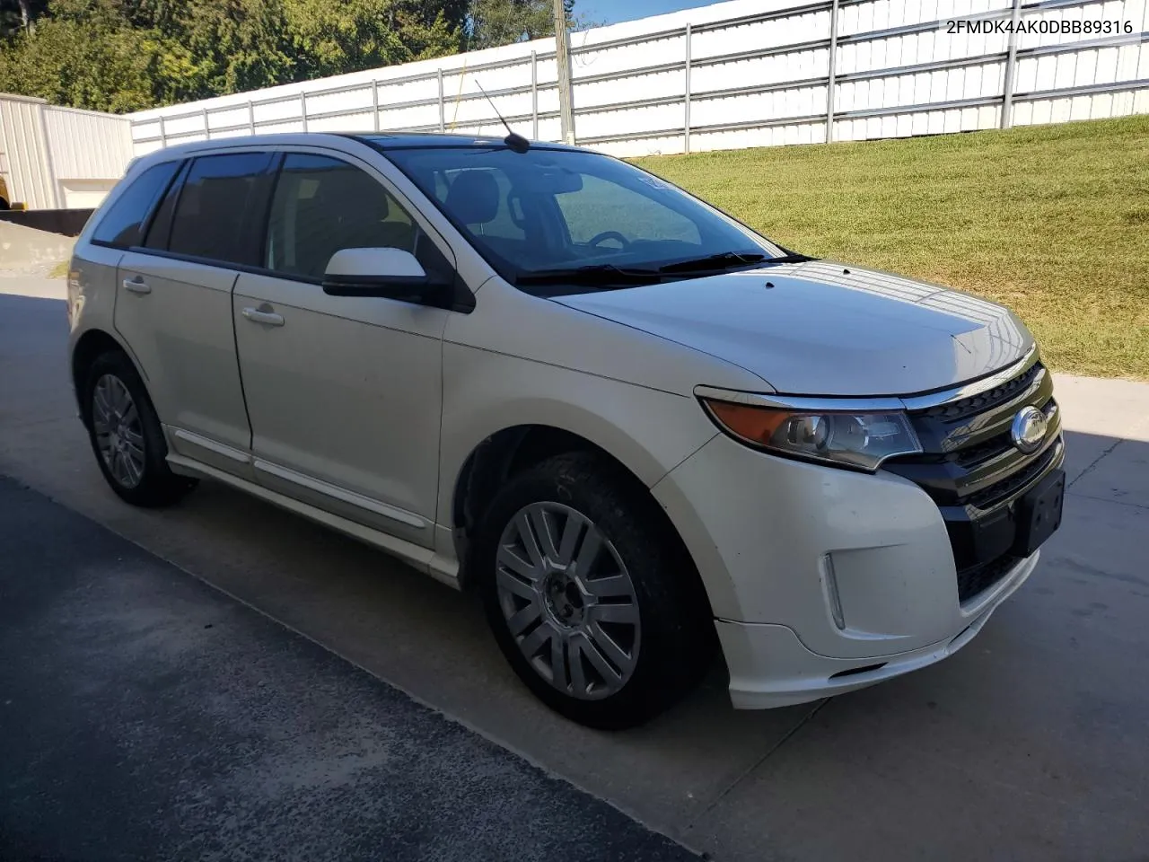 2013 Ford Edge Sport VIN: 2FMDK4AK0DBB89316 Lot: 75448804