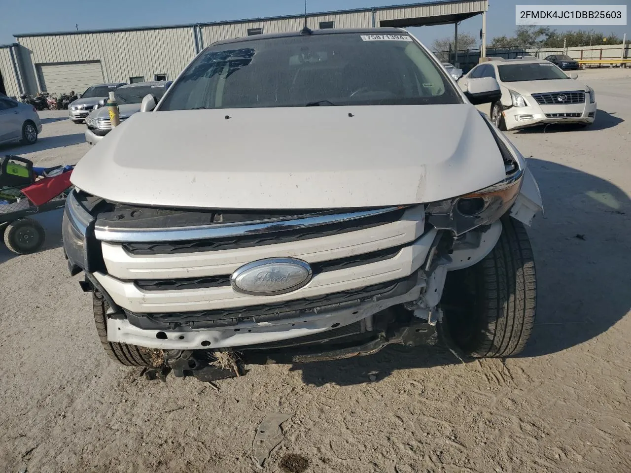 2013 Ford Edge Sel VIN: 2FMDK4JC1DBB25603 Lot: 75871394