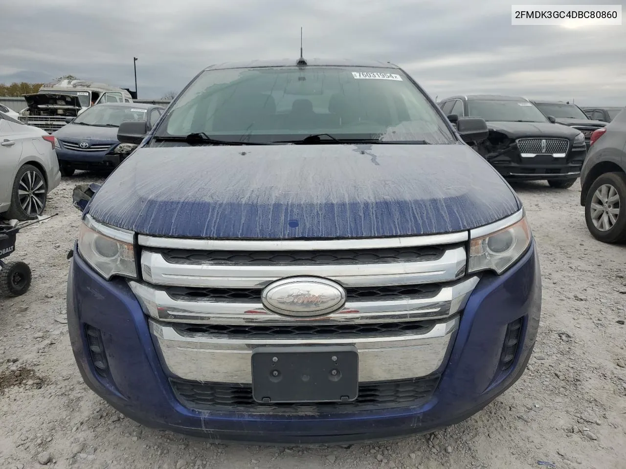 2013 Ford Edge Se VIN: 2FMDK3GC4DBC80860 Lot: 76031954