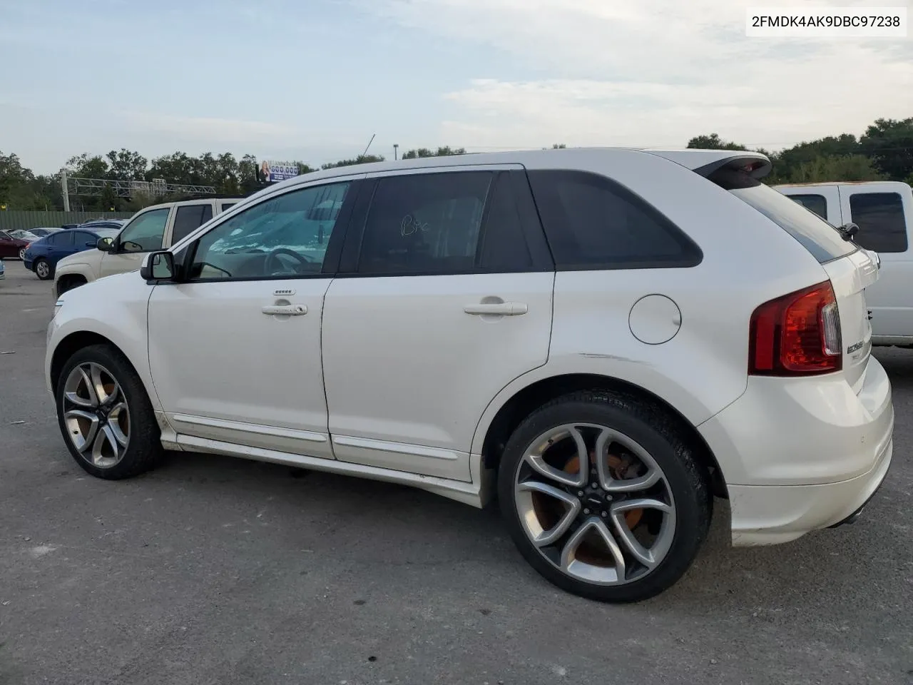 2013 Ford Edge Sport VIN: 2FMDK4AK9DBC97238 Lot: 76202084