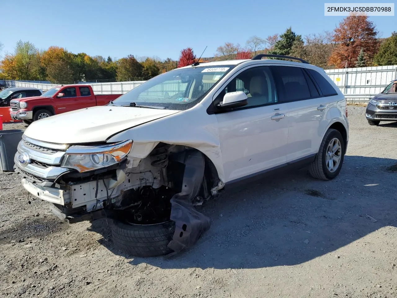 2013 Ford Edge Sel VIN: 2FMDK3JC5DBB70988 Lot: 76444774