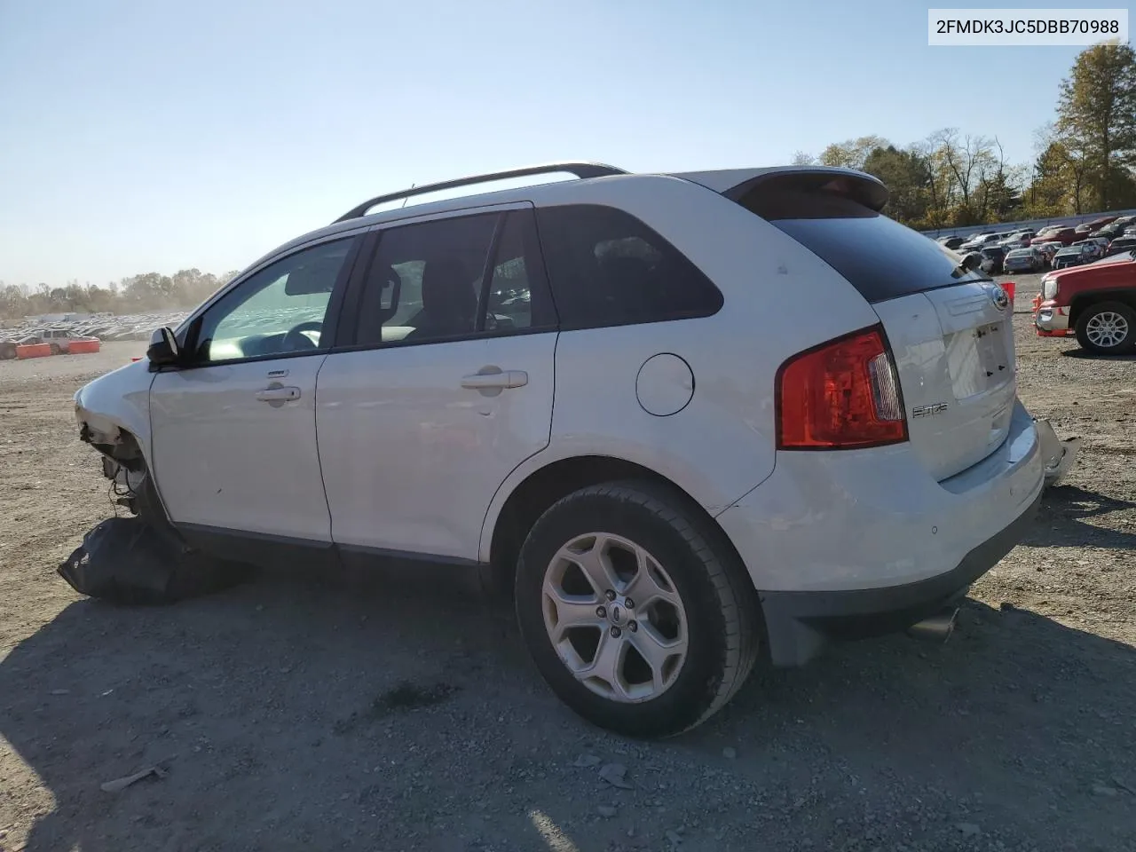 2013 Ford Edge Sel VIN: 2FMDK3JC5DBB70988 Lot: 76444774