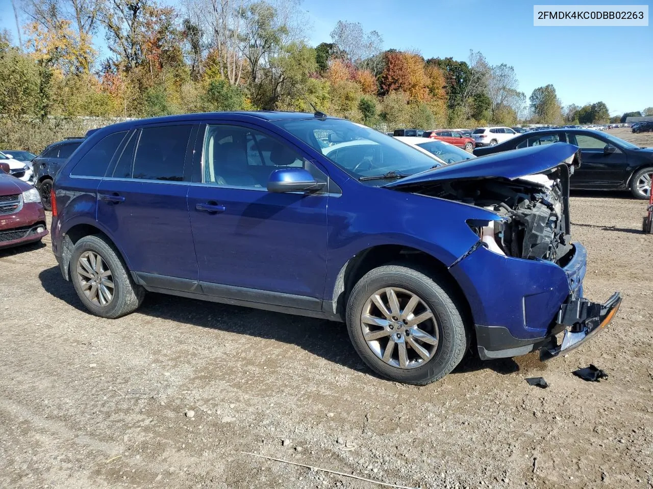 2013 Ford Edge Limited VIN: 2FMDK4KC0DBB02263 Lot: 76538724