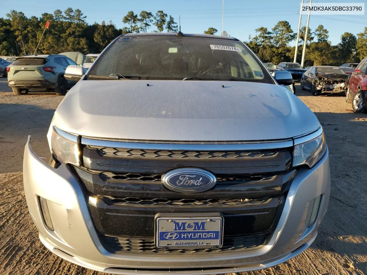 2013 Ford Edge Sport VIN: 2FMDK3AK5DBC33790 Lot: 76597674