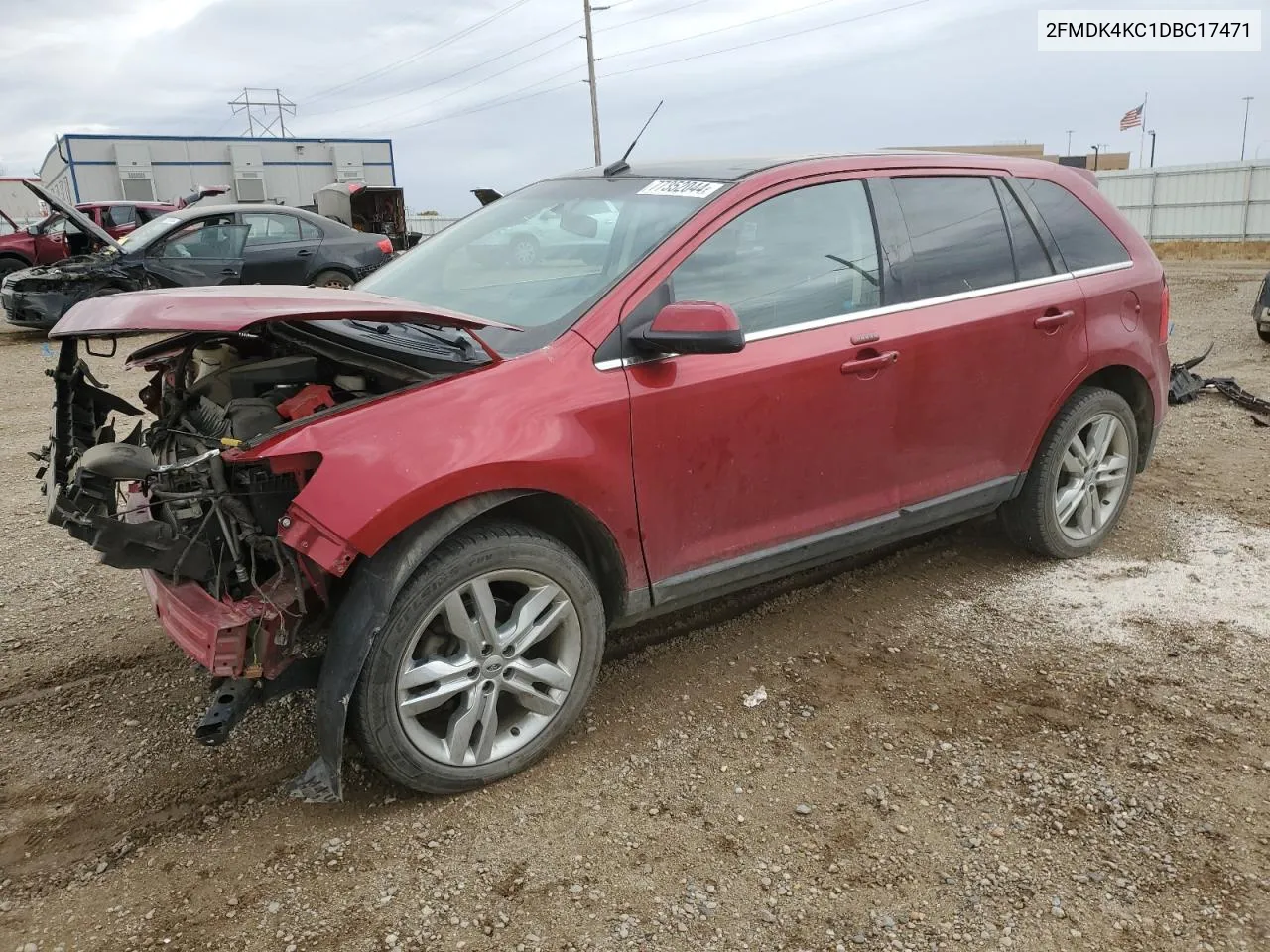 2013 Ford Edge Limited VIN: 2FMDK4KC1DBC17471 Lot: 77352044