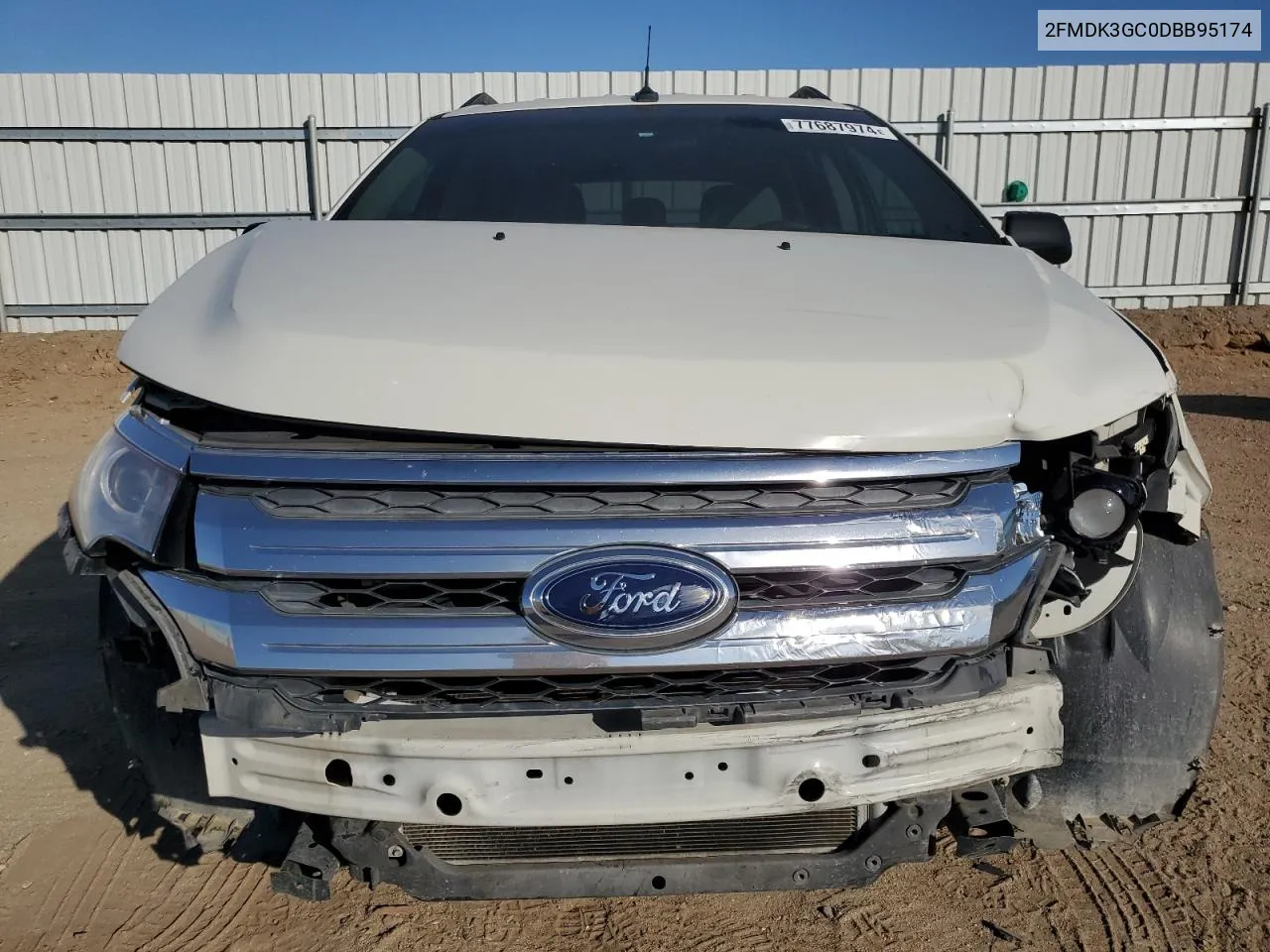 2013 Ford Edge Se VIN: 2FMDK3GC0DBB95174 Lot: 77687974