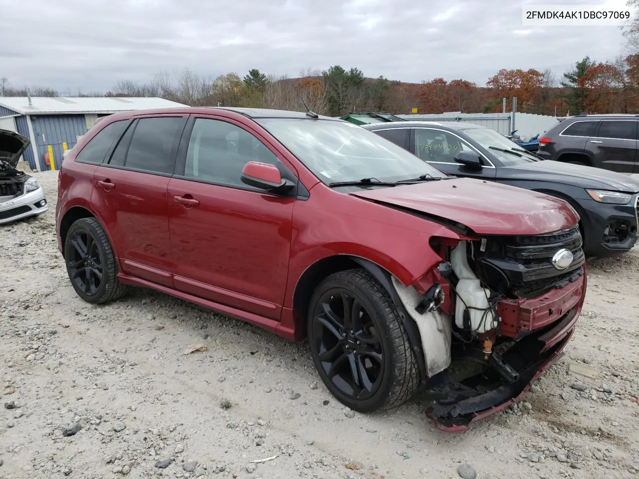 2013 Ford Edge Sport VIN: 2FMDK4AK1DBC97069 Lot: 77821664