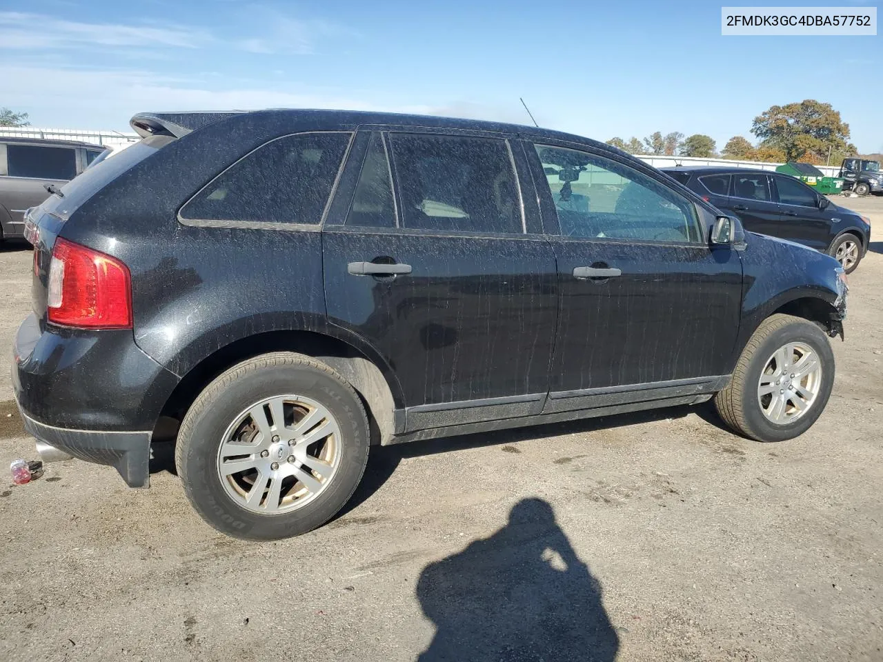 2013 Ford Edge Se VIN: 2FMDK3GC4DBA57752 Lot: 77985424