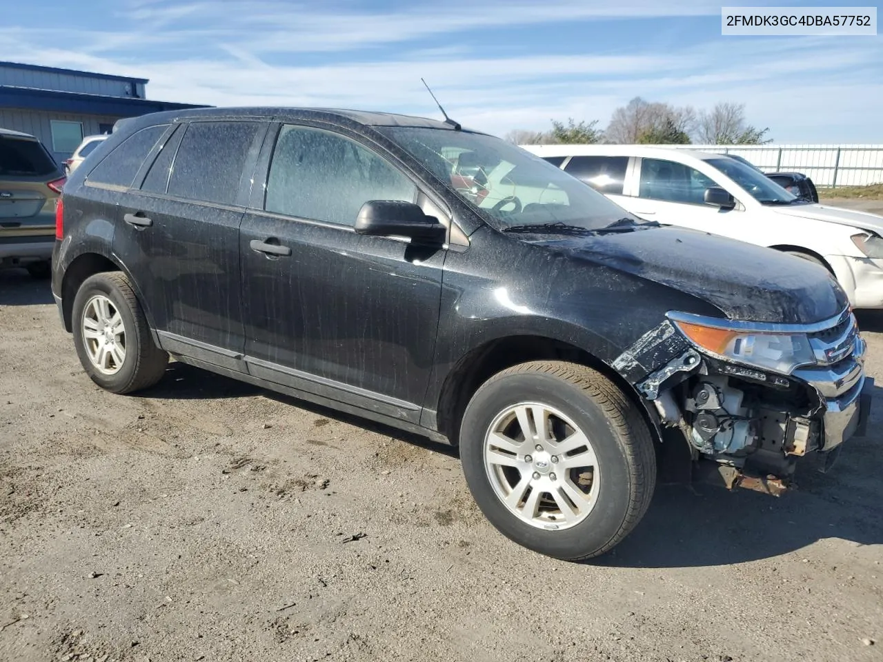 2013 Ford Edge Se VIN: 2FMDK3GC4DBA57752 Lot: 77985424